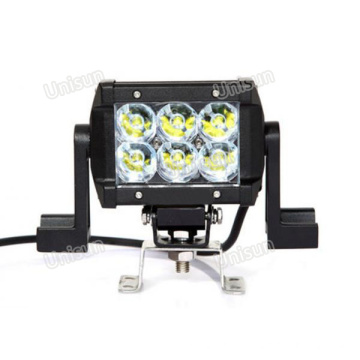 Barra de luces LED todoterreno de doble fila de 12 V / 24 V 4,5 &quot;CREE 18 W